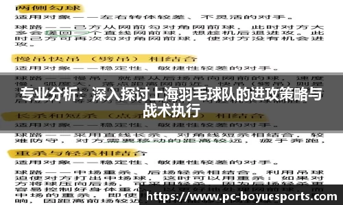专业分析：深入探讨上海羽毛球队的进攻策略与战术执行